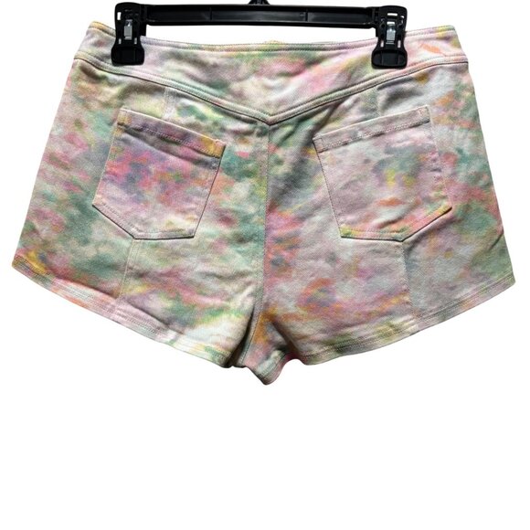 For Love & Lemons Womens Smythe Hot Shorts Cotton Candy Tie Dye Size L - Picture 4 of 9